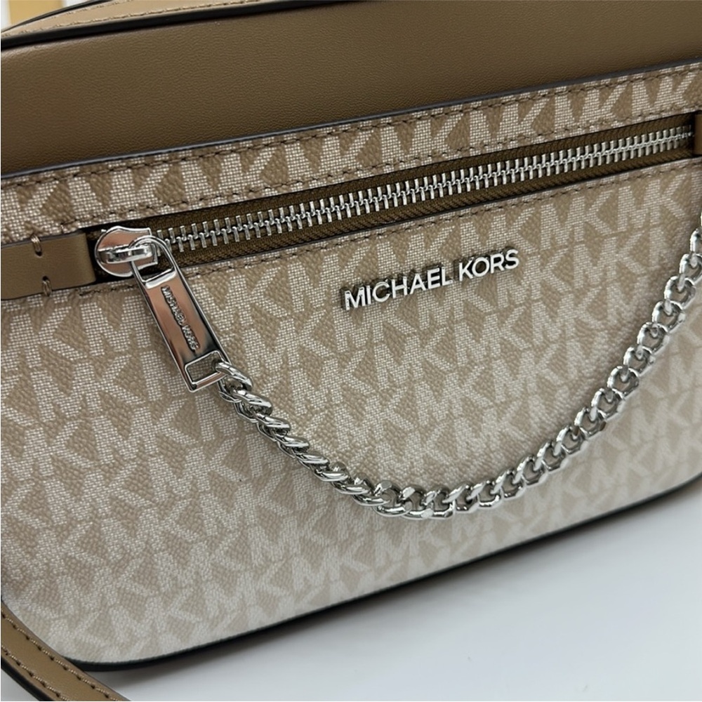Michael Kors Jet Set Large Ombré Signature Logo East West Crossbody Body Husk - Picture 6 of 14